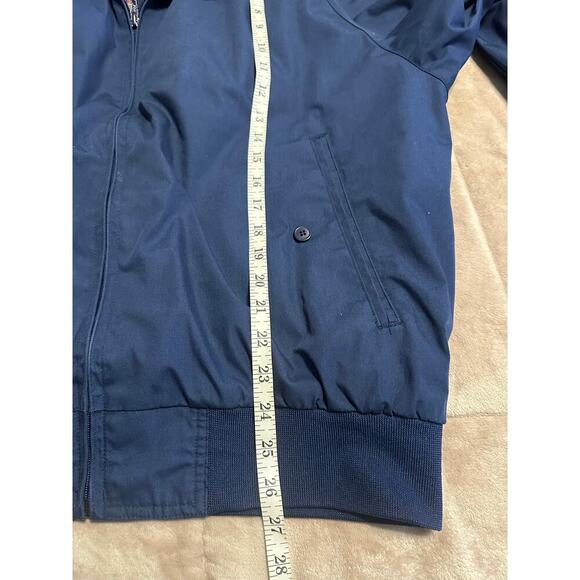 Field & Stream Full Zip Jacket Men's Size XL Plaid Lined Cotton Blend Navy Blue - Picture 7 of 7